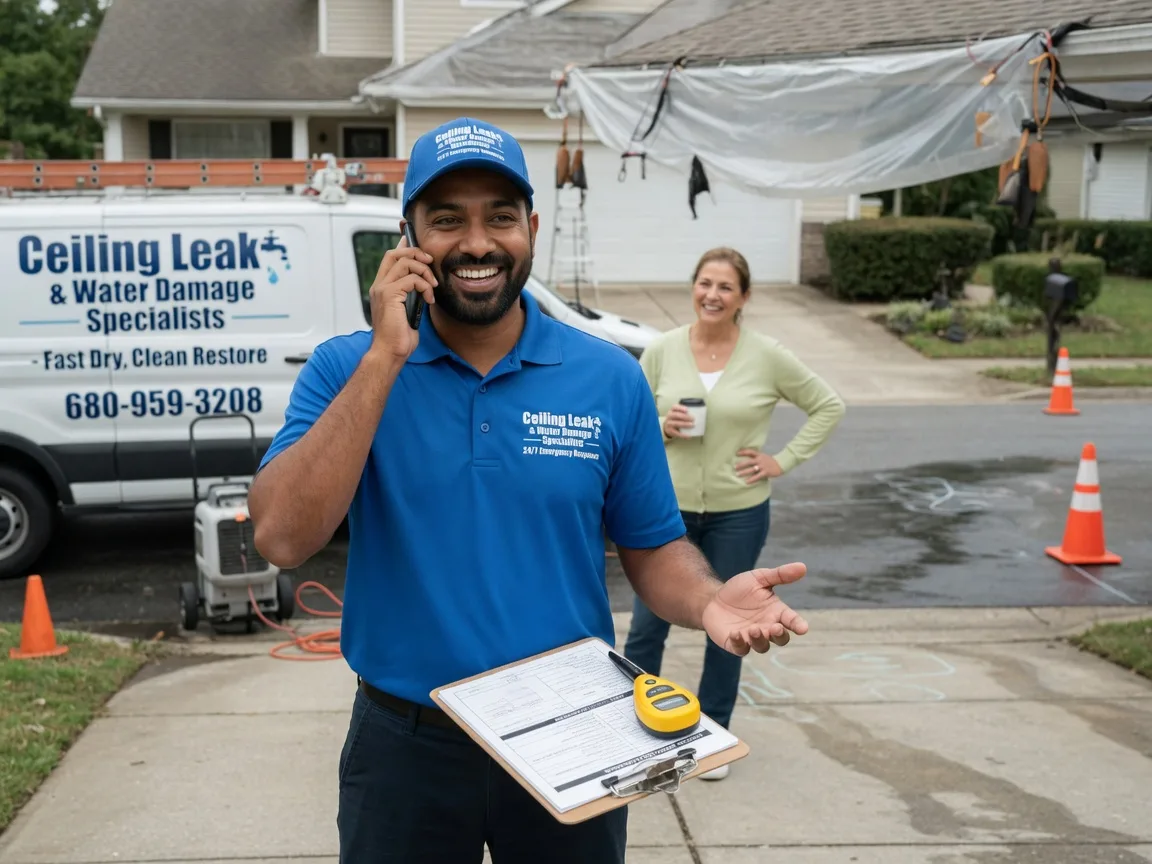 Ceiling Leak Cleanup Saint Louis, OK FAQs